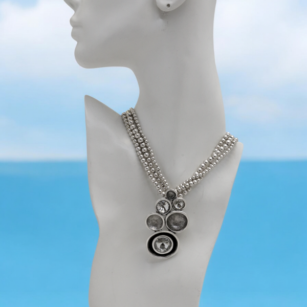 Hand Made Pewter Necklace - SKU# 1573-11 - Image 5