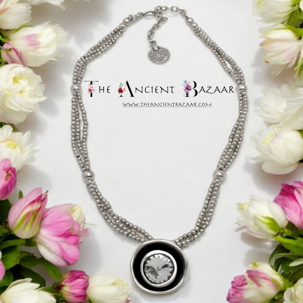 Hand Made Pewter Necklace - SKU# 1575-11 - Image 2
