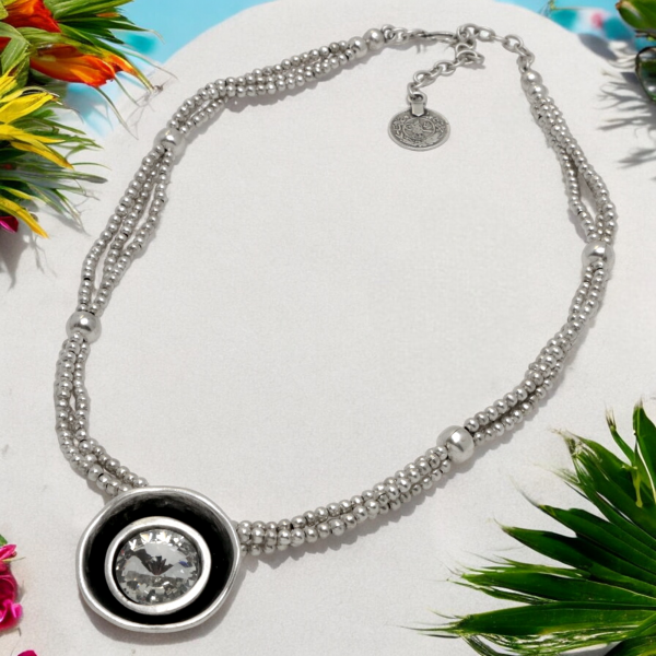 Hand Made Pewter Necklace - SKU# 1575-11 - Image 4