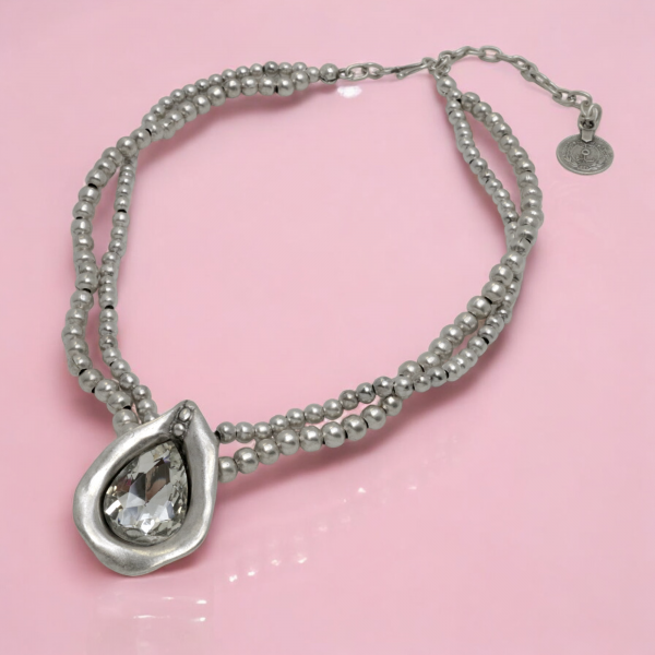 Hand Made Pewter Necklace - SKU# 1576-11 - Image 4