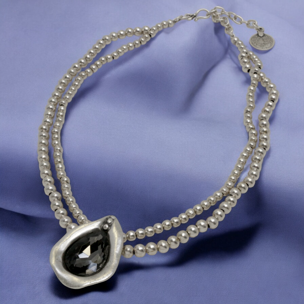 Hand Made Pewter Necklace - SKU# 1576-75G - Image 4