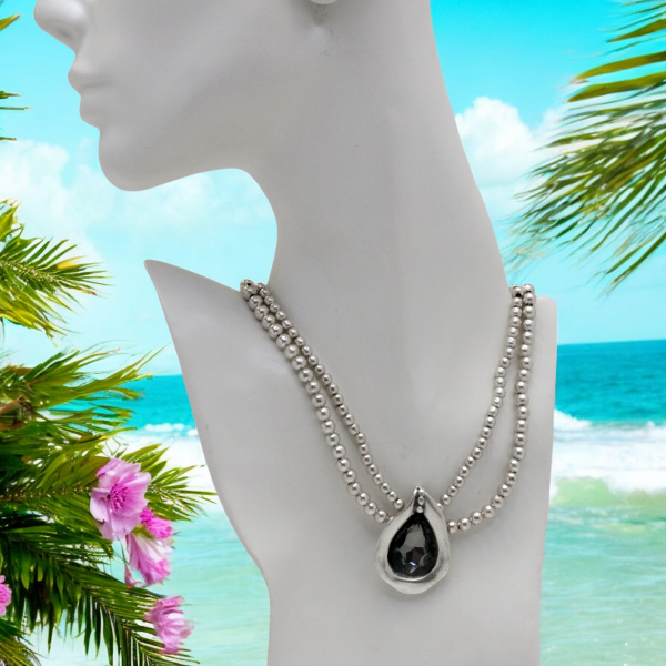 Hand Made Pewter Necklace - SKU# 1576-75G - Image 5