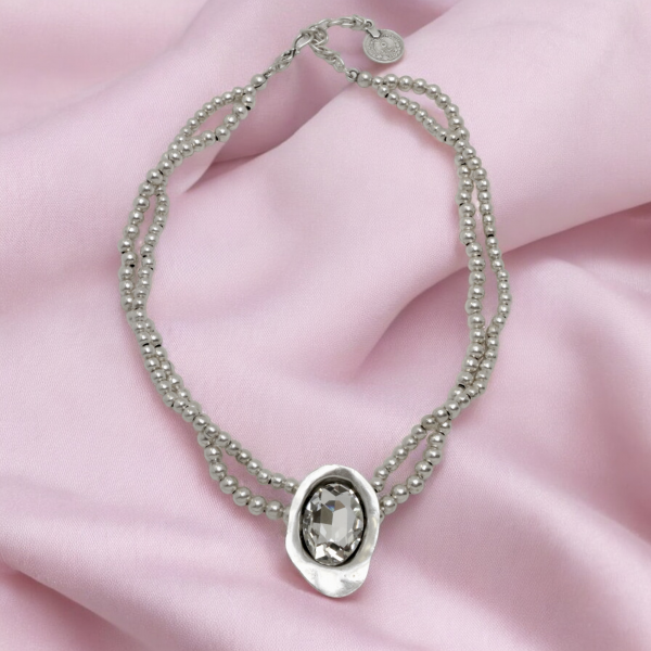 Hand Made Pewter Necklace - SKU# 1577-11 - Image 2