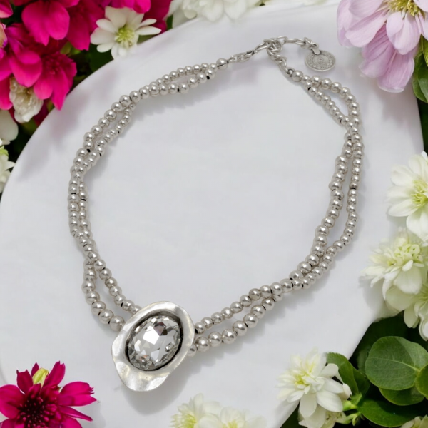 Hand Made Pewter Necklace - SKU# 1577-11 - Image 4