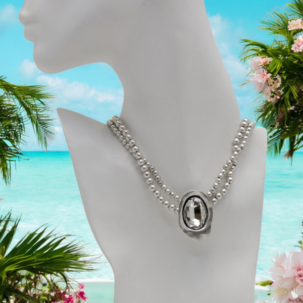 Hand Made Pewter Necklace - SKU# 1577-11 - Image 5