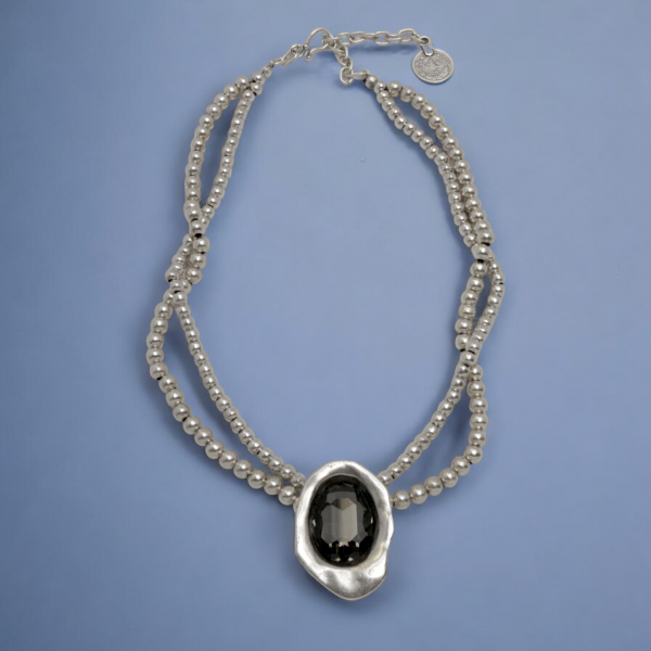 Hand Made Pewter Necklace - SKU# 1577-75G - Image 2