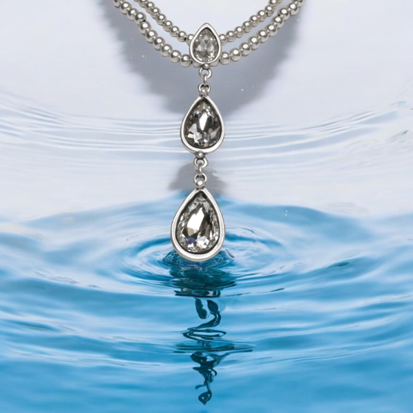 Hand Made Pewter Necklace - SKU# 1578-11 - Image 2