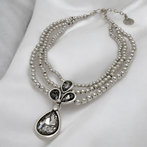 Hand Made Pewter Necklace - SKU# 1579-11 - Image 2