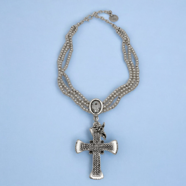 Hand Made Pewter Necklace - SKU# 1581-11 - Image 4