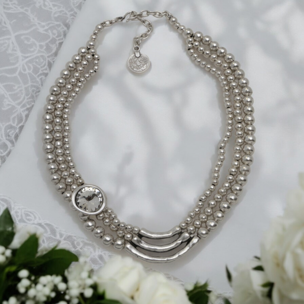 Hand Made Pewter Necklace - SKU# 1585-11 - Image 2