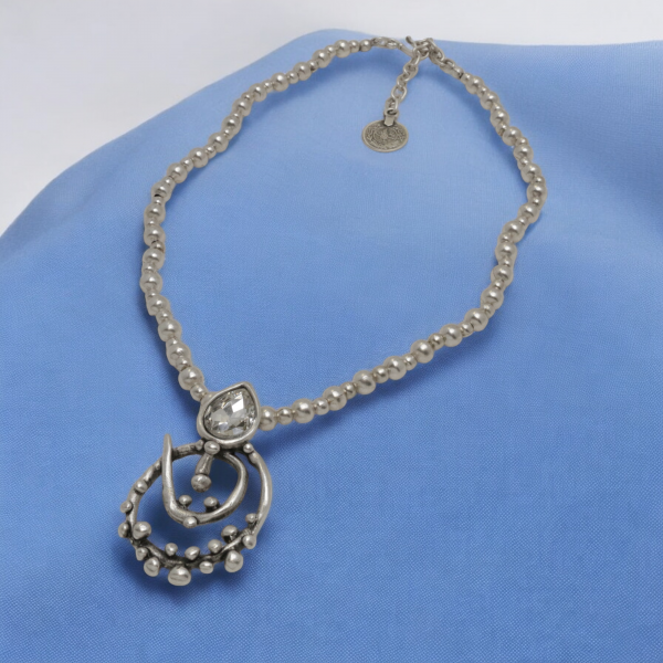 Hand Made Pewter Necklace - SKU# 1586-11 - Image 5