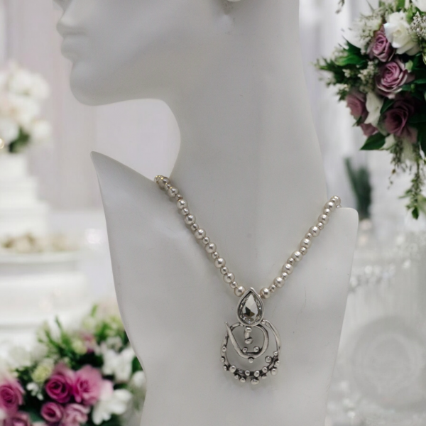 Hand Made Pewter Necklace - SKU# 1586-11 - Image 6