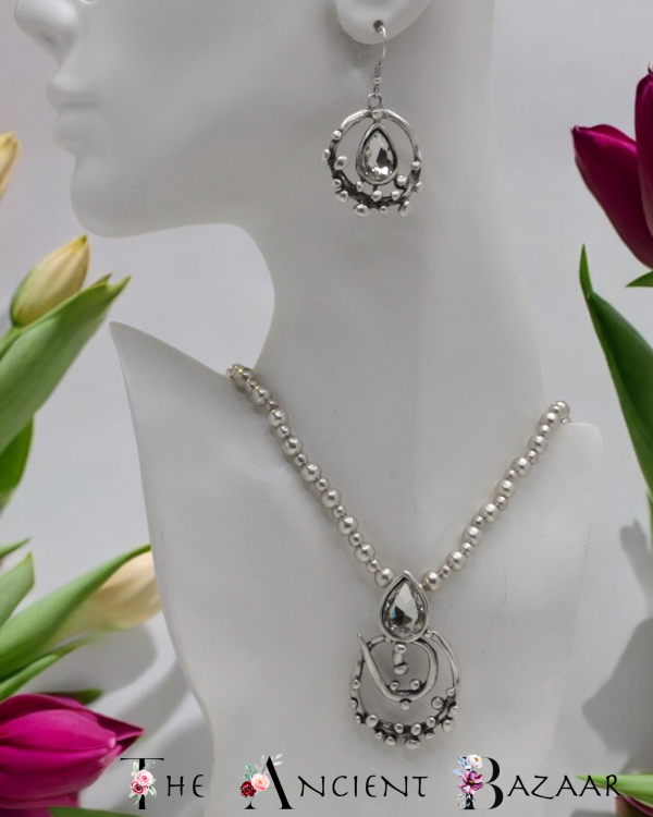 Hand Made Pewter Necklace - SKU# 1586-11 - Image 4