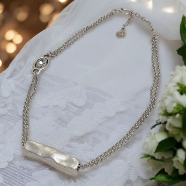 Hand Made Pewter Necklace - SKU# 1587-11 - Image 4