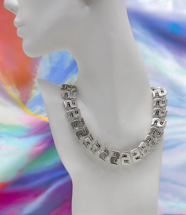 Hand Made Pewter Necklace - SKU# 1588-11 - Image 3