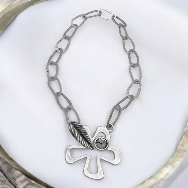 Hand Made Pewter Necklace - SKU# 1589-11 - Image 4