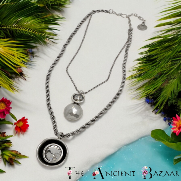 Hand Made Pewter Necklace - SKU# 1590-11 - Image 2