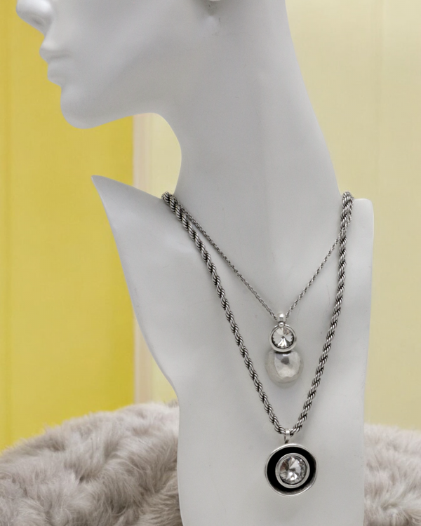Hand Made Pewter Necklace - SKU# 1590-11 - Image 5