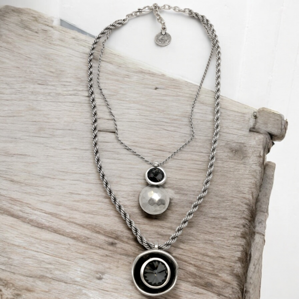 Hand Made Pewter Necklace - SKU# 1590-75G - Image 2