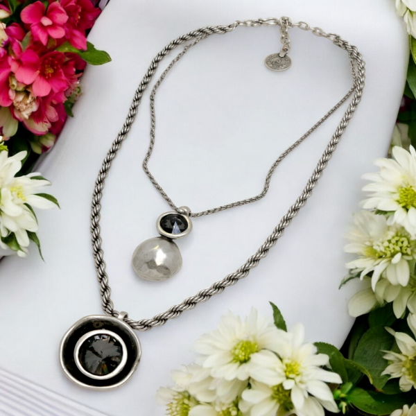 Hand Made Pewter Necklace - SKU# 1590-75G - Image 4