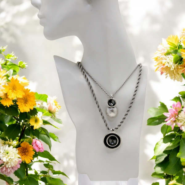 Hand Made Pewter Necklace - SKU# 1590-75G - Image 5