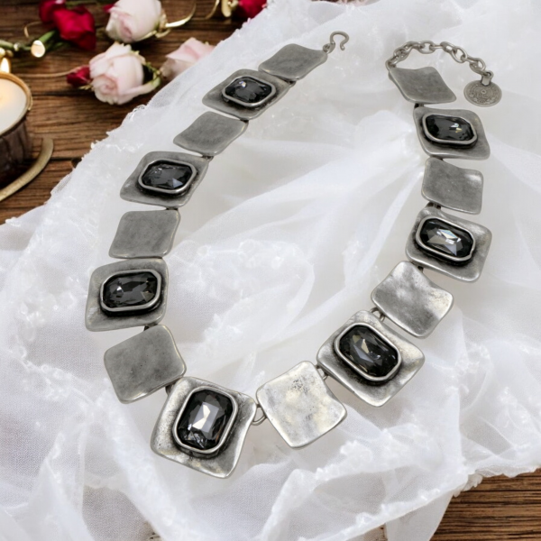 Hand Made Pewter Necklace - SKU# 1591-75G - Image 4