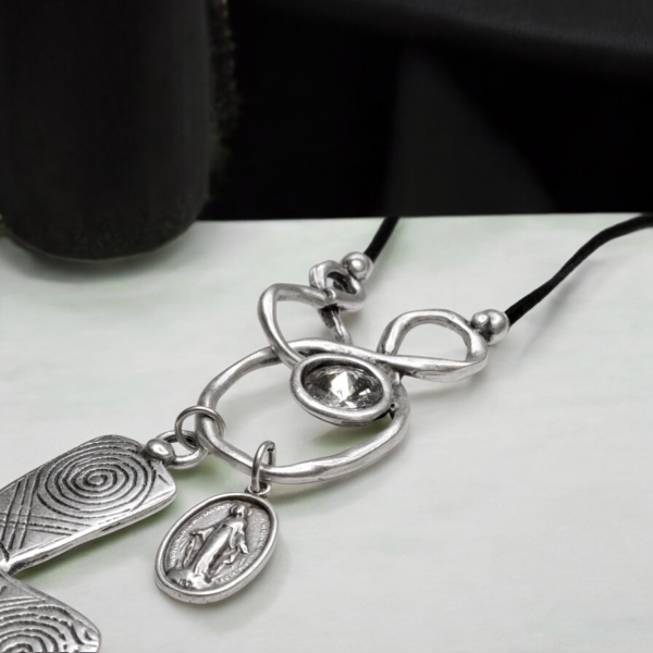 Hand Made Pewter Necklace - SKU# 1634-11 - Image 3