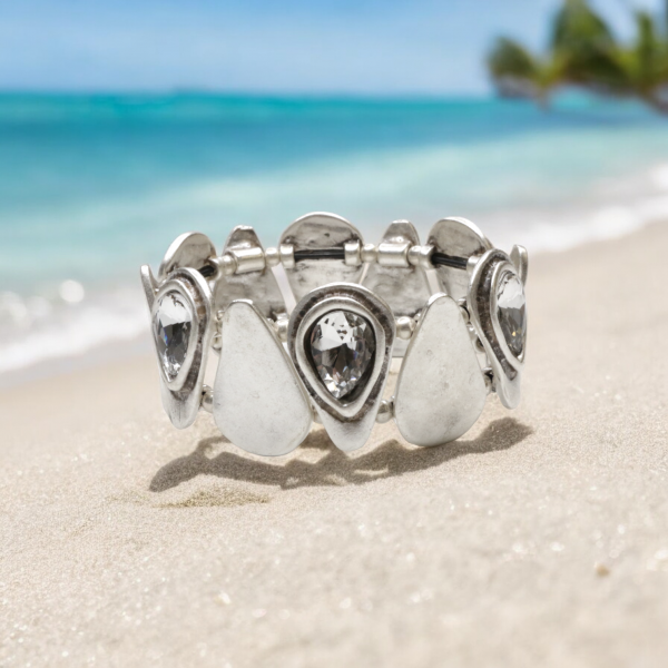 Hand Made Pewter Bracelet - SKU# 2475- - Image 2