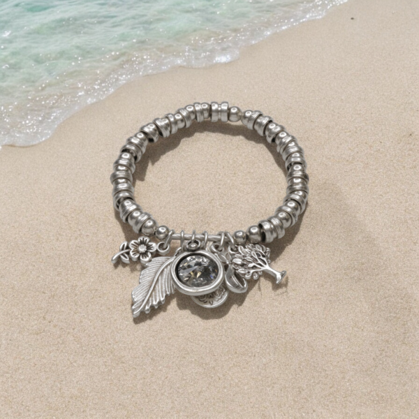Hand Made Pewter Bracelet - SKU# 2483- - Image 2