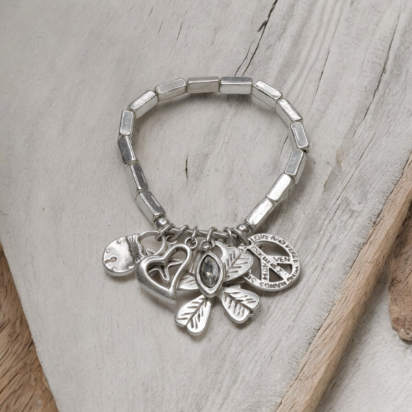 Hand Made Pewter Bracelet - SKU# 2486- - Image 2