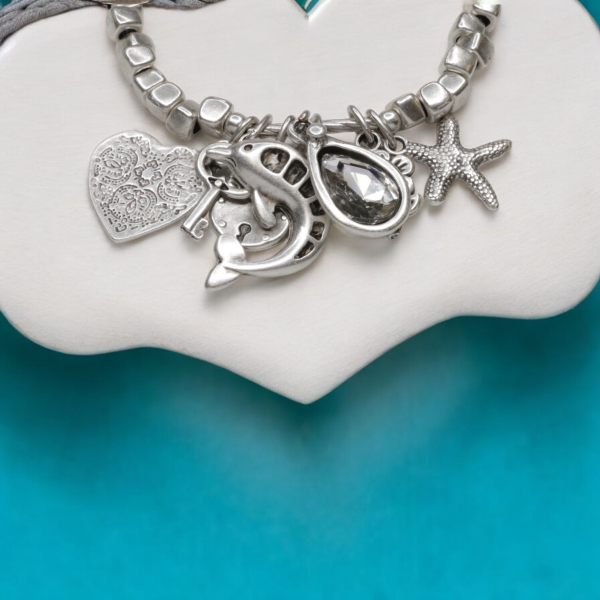 Hand Made Pewter Bracelet - SKU# 2487- - Image 2