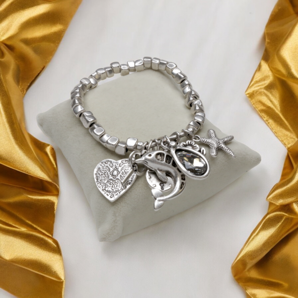 Hand Made Pewter Bracelet - SKU# 2487- - Image 4