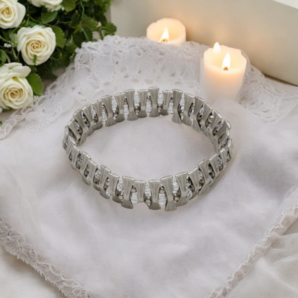 Hand Made Pewter Bracelet - SKU# 2490- - Image 4
