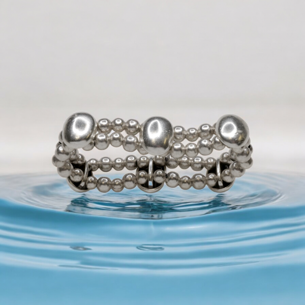 Hand Made Pewter Bracelet - SKU# 2491- - Image 2