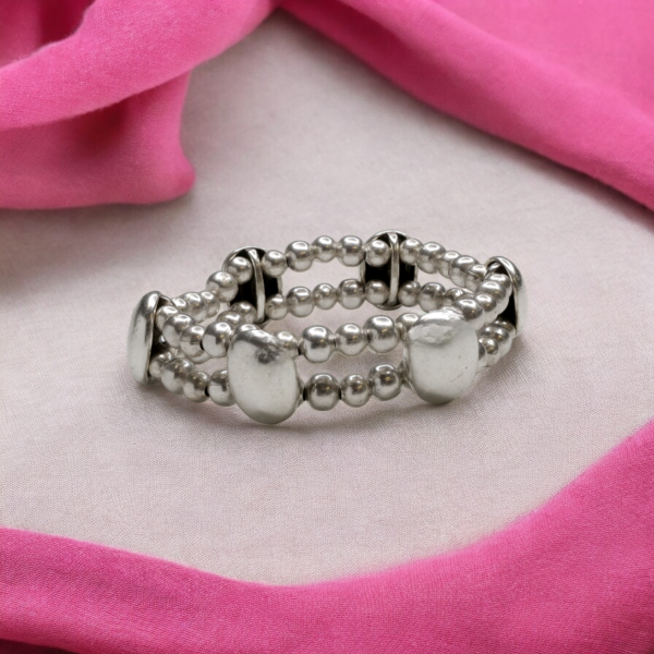 Hand Made Pewter Bracelet - SKU# 2491- - Image 5