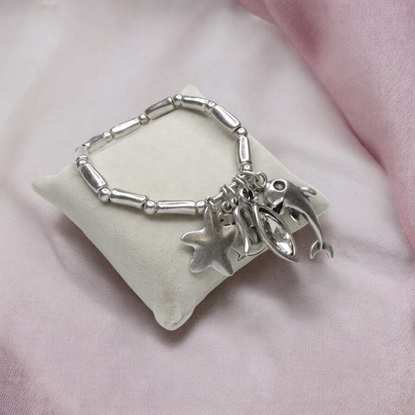 Hand Made Pewter Bracelet - SKU# 2495- - Image 3