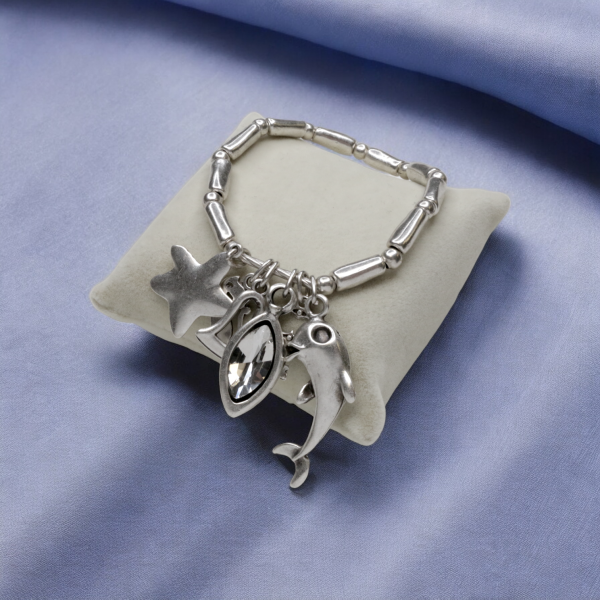 Hand Made Pewter Bracelet - SKU# 2495- - Image 4
