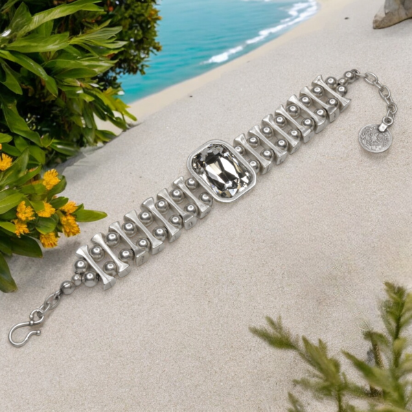 Hand Made Pewter Bracelet - SKU# 2506- - Image 3