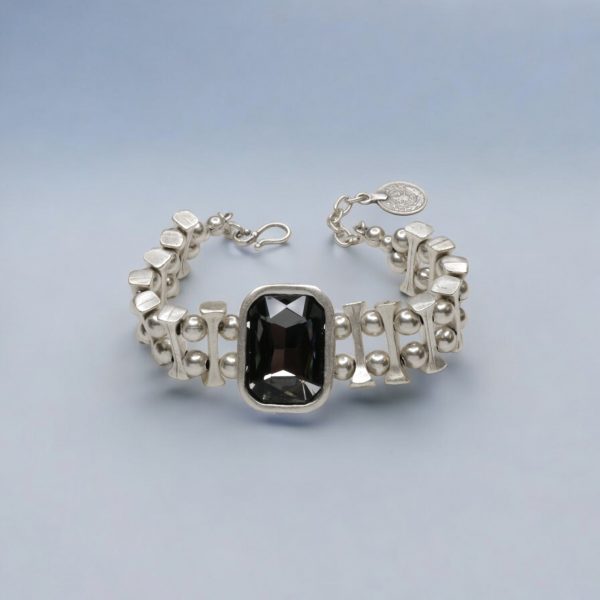 Hand Made Pewter Bracelet - SKU# 2506-55G - Image 2