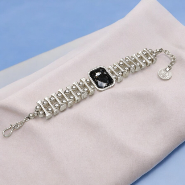 Hand Made Pewter Bracelet - SKU# 2506-55G - Image 4