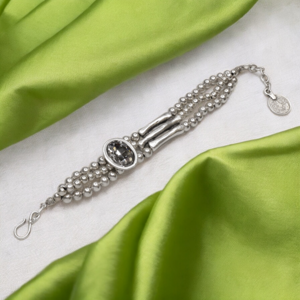 Hand Made Pewter Bracelet - SKU# 2507- - Image 3