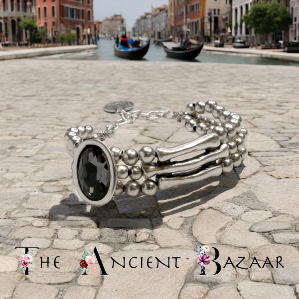 Hand Made Pewter Bracelet - SKU# 2507-55G - Image 2