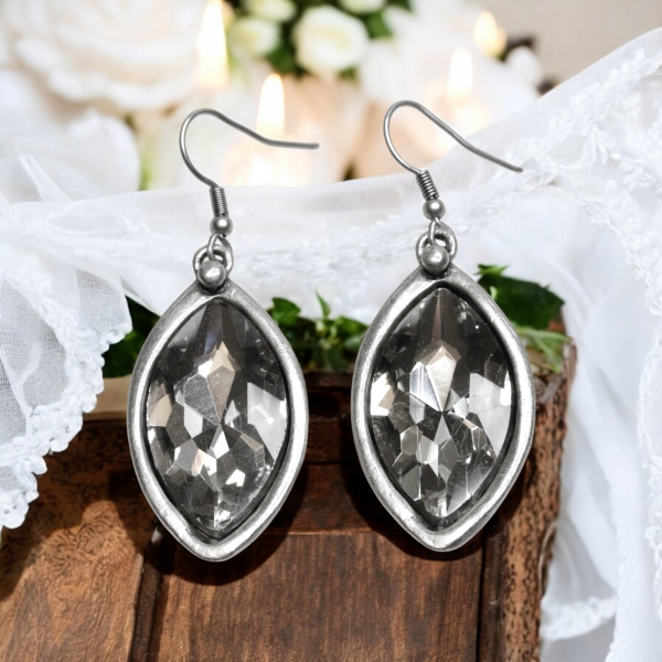 Hand Made Pewter Earrings - SKU# 3756-