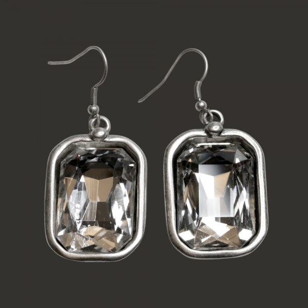 Hand Made Pewter Earrings - SKU# 3757- - Image 3