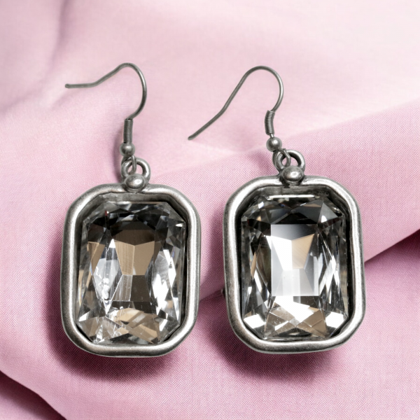 Hand Made Pewter Earrings - SKU# 3757- - Image 2