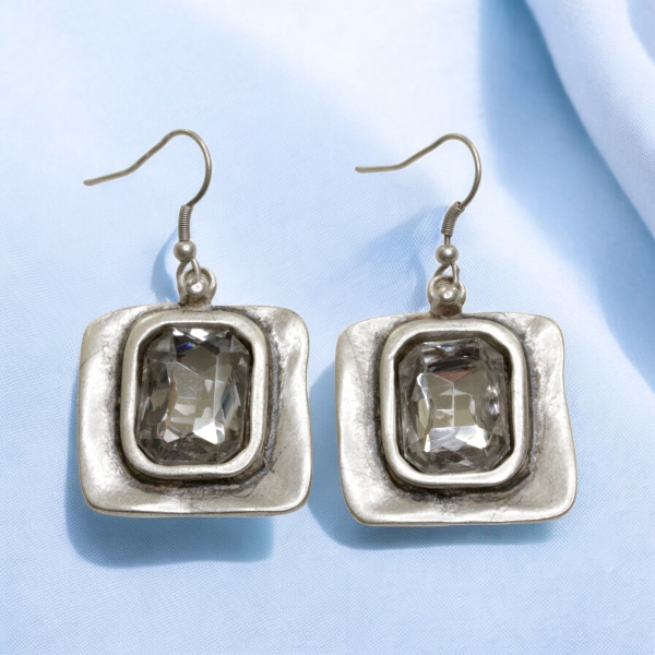 Hand Made Pewter Earrings - SKU# 3760-