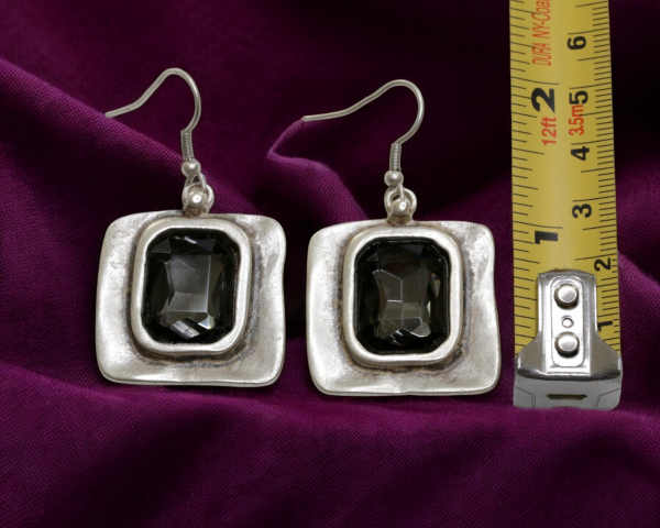 Hand Made Pewter Earrings - SKU# 3760- 55G - Image 2