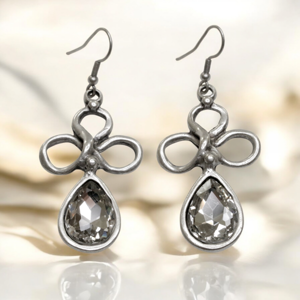 Hand Made Pewter Earrings - SKU# 3761-