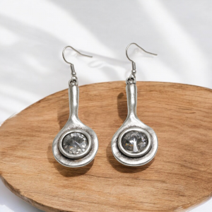 Hand Made Pewter Earrings - SKU# 3762-