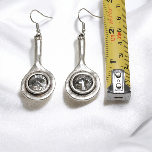 Hand Made Pewter Earrings - SKU# 3762- - Image 3